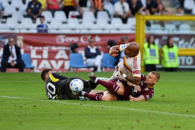 SOCCER - Serie A - Torino FC vs. AS Roma Photo by IPA ABACAPRESS.COM88541042 - Donyell Malen of AS Roma scores a goal during a 2026–27 Serie A match between Torino FC and AS Roma at the Olimpico Grande Torino Stadium on September 14, 2026, in Turin, Italy — Photo by Giuliano Marchisciano Turin Italy  Copyright: xIPAxSport ABACAx
