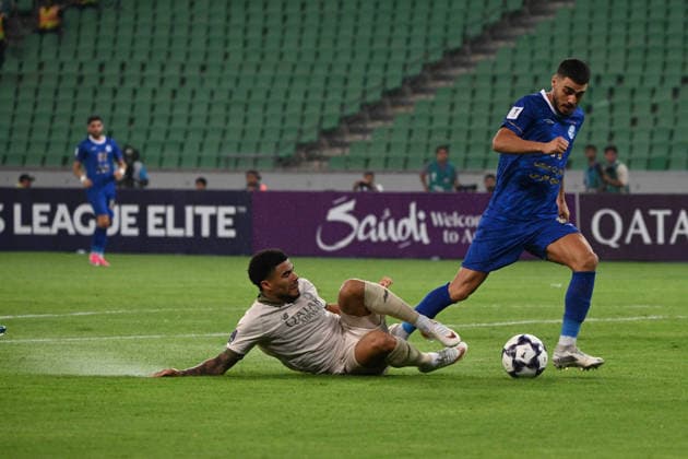 AFC Champions League - Esteghlal v Al Sadd BASRA, IRAQ - SEPTEMBER 14: Players in action during the AFC Champions League Elite match between Esteghlal FC and Qatar s Al Sadd SC at the Basra Sports Complex in Basra, Iraq, on September 14, 2026. Haidar Mohammed Ali Anadolu Basra Iraq. Editorial use only. Please get in touch for any other usage.  Copyright: x2026xAnadoluxHaidarxMohammedxAlix
