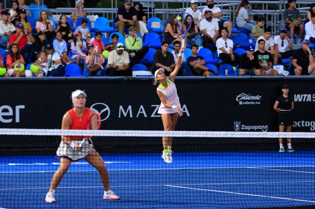 WTA GUADALAJARA OPEN 2026 WTA GUADALAJARA OPEN 2026 PEYTON STEARNS VARVARA LEPCHENKO VS. CAROLINE DOLHIDE IRINA JROMACHOVA 09 14 2026 GUADALAJARA, JALISCO Action photo of Peyton Stearns and Varvara Lepchenko during a match at the 2026 WTA Guadalajara Open, held at the Centro Panamericano de Tenis in Guadalajara, Jalisco, Mexico Photo of Peyton Stearns and Varvara Lepchenko, during a match at the 2026 WTA Guadalajara Open held at the Centro Panamericano de Tenis in Guadalajara, Jalisco, Mexico. PHOTO BY IMAGENSHOP PHOTO AGENCY GUADALAJARA, JALISCO, MEXICO Copyright: xIMAGENSHOPxAGENCIAxFOTOGRAFICAx