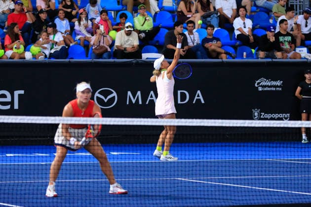 WTA GUADALAJARA OPEN 2026 WTA GUADALAJARA OPEN 2026 PEYTON STEARNS VARVARA LEPCHENKO VS. CAROLINE DOLHIDE IRINA JROMACHOVA 09 14 2026 GUADALAJARA, JALISCO Action photo of Peyton Stearns and Varvara Lepchenko during a match at the 2026 WTA Guadalajara Open, held at the Centro Panamericano de Tenis in Guadalajara, Jalisco, Mexico Photo of Peyton Stearns and Varvara Lepchenko, during a match at the 2026 WTA Guadalajara Open held at the Centro Panamericano de Tenis in Guadalajara, Jalisco, Mexico. PHOTO BY IMAGENSHOP PHOTOGRAPHY AGENCY, GUADALAJARA, JALISCO, MEXICO Copyright: xIMAGENSHOPxAGENCIAxFOTOGRAFICAx