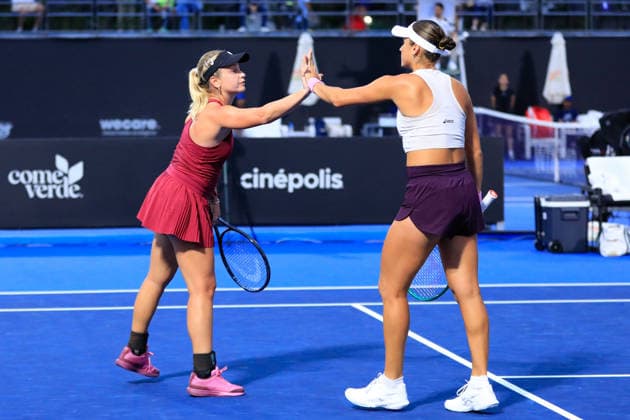 WTA GUADALAJARA OPEN 2026 WTA GUADALAJARA OPEN 2026 PEYTON STEARNS VARVARA LEPCHENKO VS CAROLINE DOLHIDE IRINA JROMACHOVA 09 14 2026 GUADALAJARA, JALISCO Action photo of Caroline Dolhide and Irina Jromachova during a match at the 2026 WTA Guadalajara Open, held at the Centro Panamericano de Tenis in Guadalajara, Jalisco, Mexico. Photo of Caroline Dolhide and Irina Jromachova, during a match at the 2026 WTA Guadalajara Open held at the Centro Panamericano de Tenis in Guadalajara, Jalisco, Mexico. PHOTO BY IMAGENSHOP PHOTO AGENCY GUADALAJARA, JALISCO, MEXICO Copyright: xIMAGENSHOPxAGENCIAxFOTOGRAFICAx