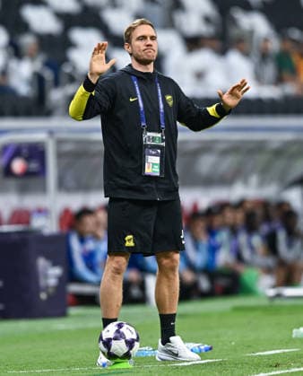 September 14, 2026, Al Khor, Qatar: Jens Wissing, head coach of Al Ittihad Club reacts during the AFC Champions League elite west football match between Qatar s Al Shamal SC and Saudi Arabia s Al Ittihad Club at Al Bayt Stadium. Final score; Al Shamal SC 1 : 1 Al Ittihad Club. Al Khor Qatar - ZUMAs197 20260914_aaa_s197_247 Copyright: xNoushadxVariyattiyakkalx