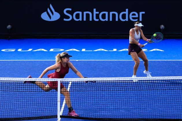 WTA GUADALAJARA OPEN 2026 PEYTON STEARNS VARVARA LEPCHENKO VS CAROLINE DOLHIDE IRINA JROMACHOVA 09 14 2026 GUADALAJARA, JALISCO Action photo of Caroline Dolhide and Irina Jromachova during a match at the 2026 WTA Guadalajara Open, held at the Centro Panamericano de Tenis in Guadalajara, Jalisco, Mexico Photo of Caroline Dolhide and Irina Jromachova, during a match at the 2026 WTA Guadalajara Open held at the Centro Panamericano de Tenis in Guadalajara, Jalisco, Mexico PHOTO BY IMAGENSHOP PHOTO AGENCY GUADALAJARA, JALISCO, MEXICO Copyright: xIMAGENSHOPxAGENCIAxFOTOGRAFICAx