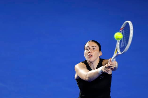 Guadalajara Open tennis tournament epaselect Elsa Jacquemot of France in action against Liudmila Samsonova of Russia during a match at the Guadalajara Open WTA, Tennis Damen 500 in Guadalajara, Jalisco, Mexico, 14 September 2026. GUADALAJARA Mexico  Copyright: xFRANCISCOxGUASCOx