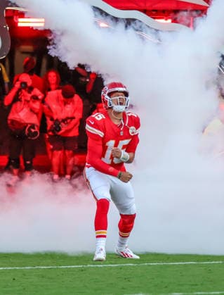 Sep 14, 2026: Kansas City Chiefs quarterback Patrick MahomesÃ‚ (15) gets introduced before the game against the Denver Broncos in Kansas City, MO, USA; at Arrowhead Stadium. Mandatory Credit: -Cal Media Kansas City USA - ZUMAc04_ 20260914_zma_c04_087 Copyright: xRomanxPunox