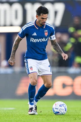 Como™s Lucas da Cunha in action during the Serie A soccer match between Como Calcio and Parma Calcio 1913 at the Giuseppe Sinigaglia stadium in Como, north Italy - September 14, 2026 - Soccer.  Copyright: xTizianoxBallabio LaPressex