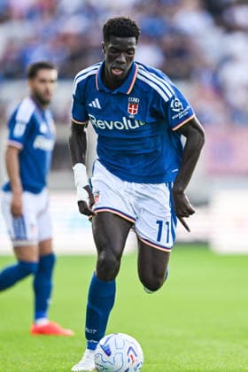 Como™s Assane Diao in action during the Serie A soccer match between Como Calcio and Parma Calcio 1913 at the Giuseppe Sinigaglia stadium in Como, north Italy - September 14, 2026 - Soccer.  Copyright: xTizianoxBallabio LaPressex