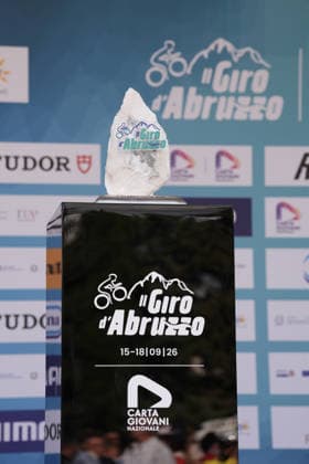 The trophy during the Giro d™Abruzzo, stage 1 from Cupello to Casalincontrada (155 km) - Abruzzo, Italy - Tuesday, September 15, 2026. - cycling.  Copyright: xMassimoxPaolone LaPressex