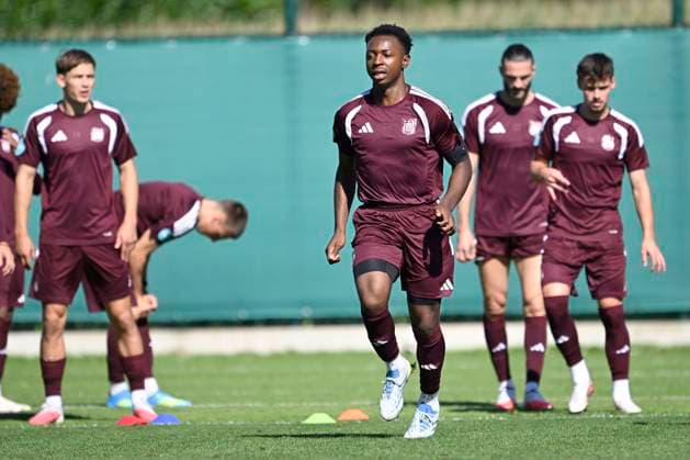 RSC Anderlecht v Olympique Lyon - UEFA Europa League Media Activities 15 09 2026 ANDERLECHT, BELGIUM - SEPTEMBER 15 : Kana Marco defender of RSC Anderlecht pictured during a training session ahead of the UEFA Europa League 2026 27 League Phase MD1 match between RSC Anderlecht and Olympique Lyon on September 15, 2026 in Anderlecht, Belgium, 15 09 2026 Anderlecht Belgium  Copyright: xNicoxVereeckenx