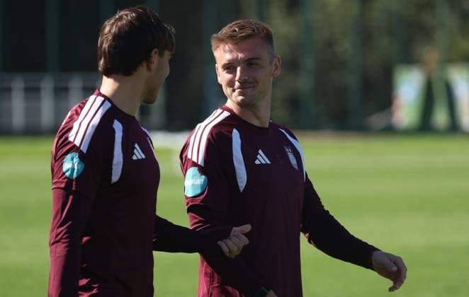 Anderlecht s Oleg Reabciuk arrives for a training session of Belgian soccer team RSC Anderlecht ahead of the game against French club Olympique Lyonnais, Tuesday 15 September 2026 in Brussels, for the first day (out of 8) of the league phase of the UEFA Europa League phase. VIRGINIExLEFOUR  x186487960x