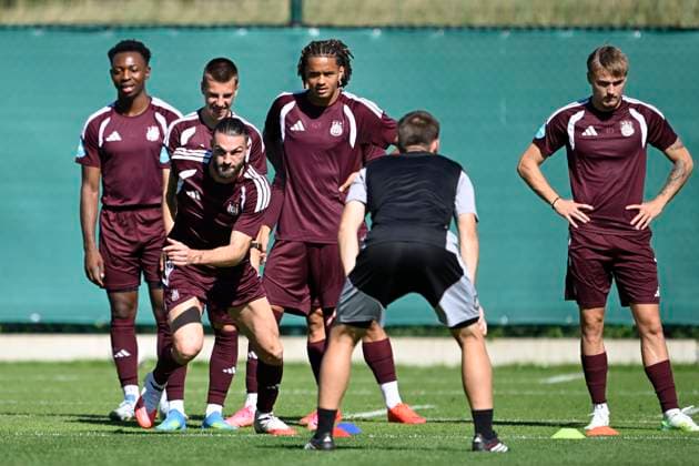 RSC Anderlecht v Olympique Lyon - UEFA Europa League Media Activities 15 09 2026 ANDERLECHT, BELGIUM - SEPTEMBER 15 : Petrot Leo defender of RSC Anderlecht pictured during a training session ahead of the UEFA Europa League 2026 27 League Phase MD1 match between RSC Anderlecht and Olympique Lyon on September 15, 2026 in Anderlecht, Belgium, 15 09 2026 Anderlecht Belgium  Copyright: xNicoxVereeckenx