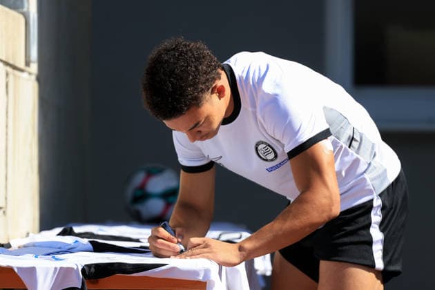 SOCCER - UEFA EL, Sturm vs Rennais GRAZ,AUSTRIA,15.SEP.26 - SOCCER - UEFA Europa League, Sturm Graz vs Stade Rennais FC, preview, training Sturm. Image shows Jacob Peter Hoedl (Sturm).  GEPAxpictures xMarioxBuehner-Weinrauch