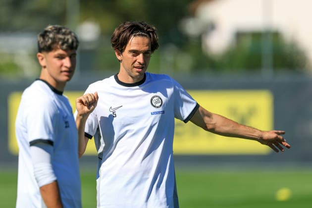 SOCCER - UEFA EL, Sturm vs Rennais GRAZ,AUSTRIA,15.SEP.26 - SOCCER - UEFA Europa League, Sturm Graz vs Stade Rennais FC, preview, training Sturm. Image shows Albert Vallci (Sturm).  GEPAxpictures xMarioxBuehner-Weinrauch