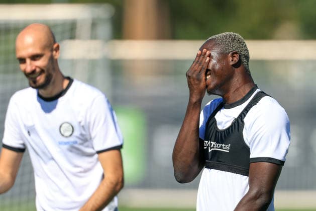SOCCER - UEFA EL, Sturm vs Rennais GRAZ,AUSTRIA,15.SEP.26 - SOCCER - UEFA Europa League, Sturm Graz vs Stade Rennais FC, preview, training Sturm. Image shows Oumar Diakite (Sturm).  GEPAxpictures xMarioxBuehner-Weinrauch
