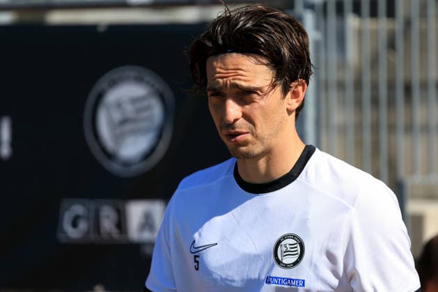 SOCCER - UEFA EL, Sturm vs Rennais GRAZ,AUSTRIA,15.SEP.26 - SOCCER - UEFA Europa League, Sturm Graz vs Stade Rennais FC, preview, training Sturm. Image shows Albert Vallci (Sturm).  GEPAxpictures xMarioxBuehner-Weinrauch