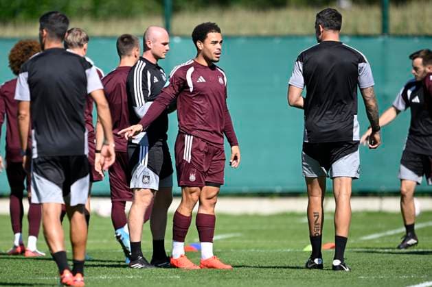 RSC Anderlecht v Olympique Lyon - UEFA Europa League Media Activities 15 09 2026 ANDERLECHT, BELGIUM - SEPTEMBER 15 : Stroeykens Mario midfielder of RSC Anderlecht pictured during a training session ahead of the UEFA Europa League 2026 27 League Phase MD1 match between RSC Anderlecht and Olympique Lyon on September 15, 2026 in Anderlecht, Belgium, 15 09 2026 Anderlecht Belgium  Copyright: xNicoxVereeckenx