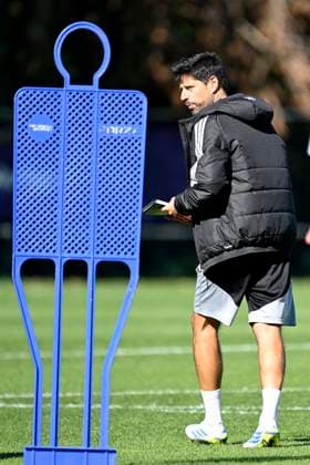 RSC Anderlecht v Olympique Lyon - UEFA Europa League Media Activities 15 09 2026 ANDERLECHT, BELGIUM - SEPTEMBER 15 : Bruno Vitor head coach of RSC Anderlecht pictured during a training session ahead of the UEFA Europa League 2026 27 League Phase MD1 match between RSC Anderlecht and Olympique Lyon on September 15, 2026 in Anderlecht, Belgium, 15 09 2026 Anderlecht Belgium  Copyright: xNicoxVereeckenx