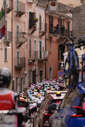 The pack rides cycles during during the Giro d™Abruzzo, stage 1 from Cupello to Casalincontrada (155 km) - Abruzzo, Italy - Tuesday, September 15, 2026. - cycling.  Copyright: xFabioxFerrari LaPressex