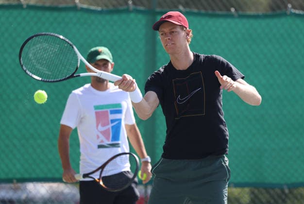 IPA88546294 - Tennis, Monte Carlo: Jannik Sinner (ITA) returns to training on Monday, Sept. 14, 2026. Photo by Felice Calabro  Copyright: xFelicexCalabro x xFELICExCALABRO x 0866903381st