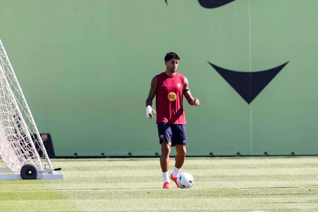 September 15, 2026, Sant Joan Despi, Barcelona, Spain: Joao Cancelo during the training day of FC Barcelona, Barca ahead the Spanish League, Laliga EA Sports, football match against Real Racing Club at Ciudad Esportiva Joan Gamper on September 15, 2026 in Sant Joan Despi, Barcelona, Spain. Sant Joan Despi Spain - ZUMAa181 20260915_zaa_a181_021 Copyright: xJavierxBorregox