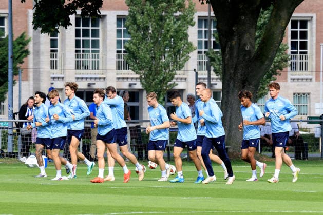 September 15, 2026, GER, Soccer, 2. Bundesliga, 2026–2027 season, Sportforum, Hertha BSC, Hertha player group training session. DFB and DFL regulations prohibit any use of photographs as image sequences and or quasi-video. Berlin Sportforum, Berlin, Germany Copyright: xNordphotox xEnglerx