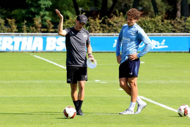 September 15, 2026, Germany, Soccer, 2. Bundesliga, 2026–2027 Season, Sportforum, Hertha BSC, Head Coach Stefan Leitl leading Hertha BSC Berlin in training, TSoufian Gouram, Hertha BSC Berlin 33, 2. Bundesliga, DFB and DFL regulations prohibit any use of photographs as image sequences and or quasi-video. Berlin Sportforum, Berlin, Germany Copyright: xNordphotox xEnglerx