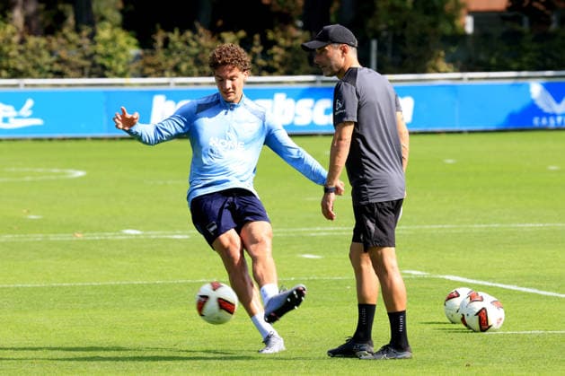 September 15, 2026, Germany, Soccer, 2. Bundesliga, 2026–2027 season, Sportforum, Hertha BSC, Head Coach Stefan Leitl leading training at Hertha BSC Berlin, TSoufian Gouram of Hertha BSC Berlin. 33 2. Bundesliga. DFB and DFL regulations prohibit any use of photographs as image sequences and or quasi-video. Berlin Sportforum, Berlin, Germany Copyright: xNordphotox xEnglerx