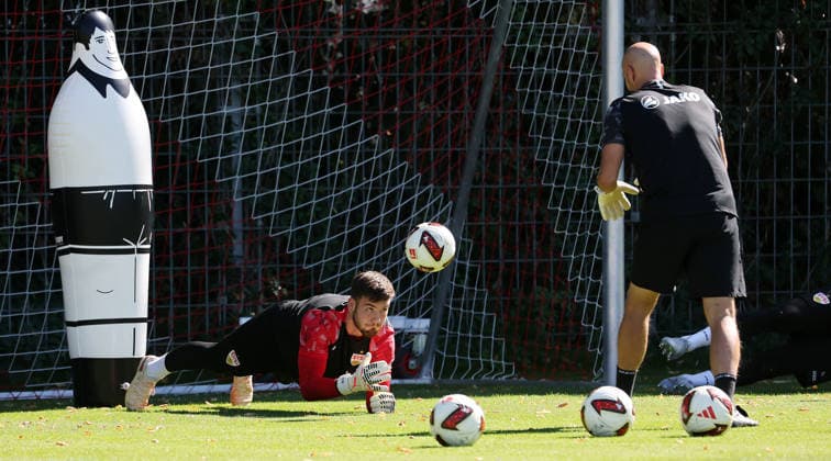 Football, Bundesliga 1, VfB Stuttgart, Training