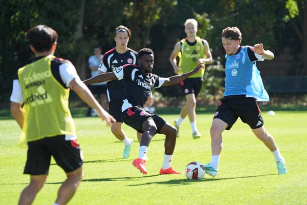 Head-to-head: Noel Aseko (Eintracht Frankfurt) vs. young prospect Niko Ilicevic (Eintracht Frankfurt) September 15, 2026 Bundesliga, 2026–27 season Eintracht Frankfurt Training