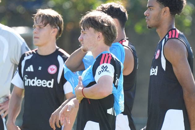 Up-and-coming talent Niko Ilicevic, Eintracht Frankfurt, September 15, 2026, Bundesliga, 2026–2027 season, Eintracht Frankfurt training