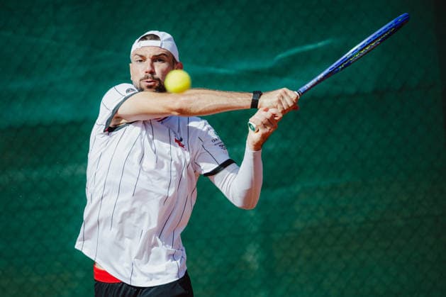 TENNIS - Davis Cup, AUT vs BEL VIENNA,AUSTRIA,15.SEP.26 - TENNIS - ITF Davis Cup, qualification round 2, Austria vs Belgium, preview. Image shows Jurij Rodionov (AUT).  GEPAxpictures xAlexanderxSolc