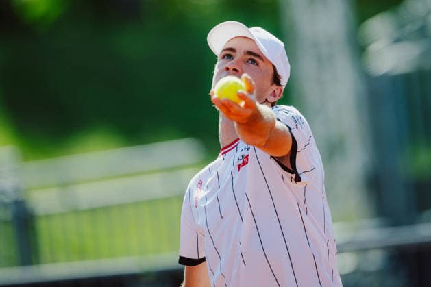 TENNIS - Davis Cup, AUT vs BEL VIENNA,AUSTRIA,15.SEP.26 - TENNIS - ITF Davis Cup, qualification round 2, Austria vs Belgium, preview. Image shows Lukas Neumayer (AUT).  GEPAxpictures xAlexanderxSolc