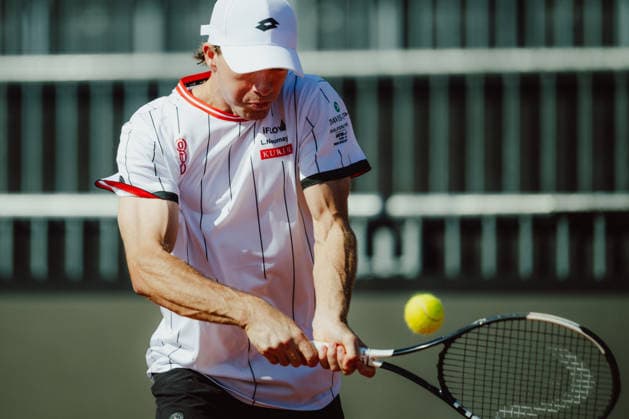 TENNIS - Davis Cup, AUT vs BEL VIENNA,AUSTRIA,15.SEP.26 - TENNIS - ITF Davis Cup, qualification round 2, Austria vs Belgium, preview. Image shows Lukas Neumayer (AUT).  GEPAxpictures xAlexanderxSolc