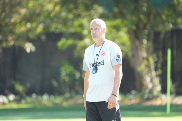 Coach Adi Hütter, Eintracht Frankfurt, September 15, 2026, Bundesliga, 2026–27 Season, Eintracht Frankfurt Training