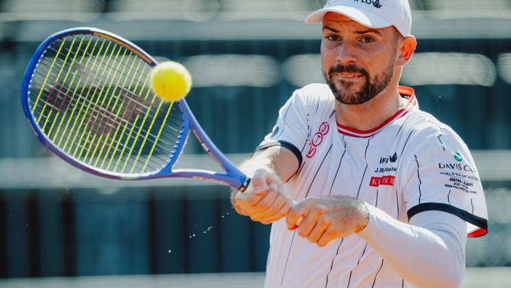 TENNIS - Davis Cup, AUT vs BEL VIENNA,AUSTRIA,15.SEP.26 - TENNIS - ITF Davis Cup, qualification round 2, Austria vs Belgium, preview. Image shows Jurij Rodionov (AUT).  GEPAxpictures xAlexanderxSolc