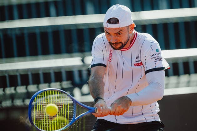 TENNIS - Davis Cup, AUT vs BEL VIENNA,AUSTRIA,15.SEP.26 - TENNIS - ITF Davis Cup, qualification round 2, Austria vs Belgium, preview. Image shows Jurij Rodionov (AUT).  GEPAxpictures xAlexanderxSolc