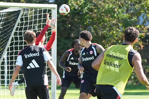 Star Goalie Amil Siljevic, Eintracht Frankfurt, September 15, 2026, Bundesliga, 2026–27 Season, Eintracht Frankfurt Practice