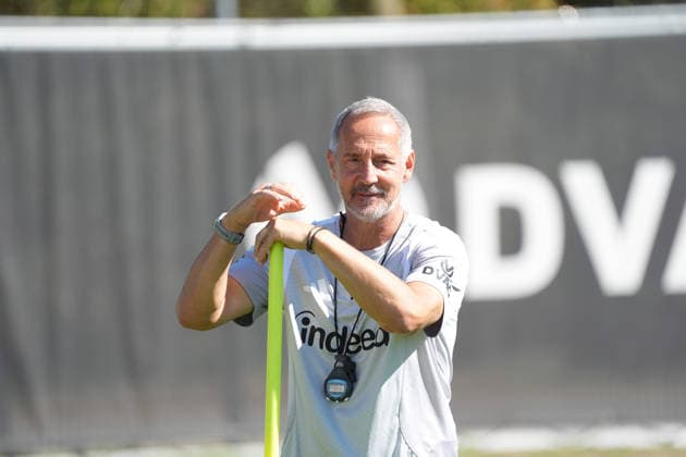 Coach Adi Hütter, Eintracht Frankfurt, September 15, 2026, Bundesliga, 2026–27 Season, Eintracht Frankfurt Training