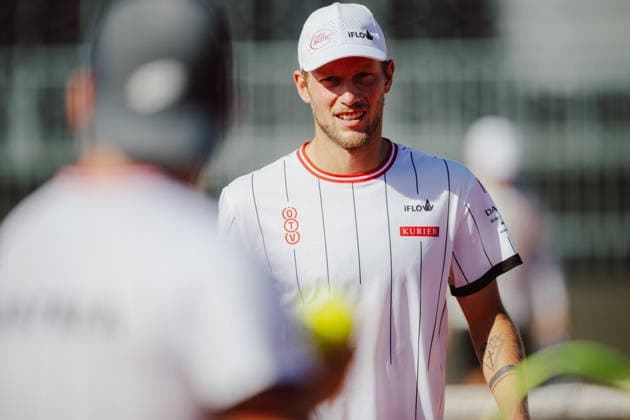 TENNIS - Davis Cup, AUT vs BEL VIENNA,AUSTRIA,15.SEP.26 - TENNIS - ITF Davis Cup, qualification round 2, Austria vs Belgium, preview. Image shows Neil Oberleitner (AUT).  GEPAxpictures xAlexanderxSolc