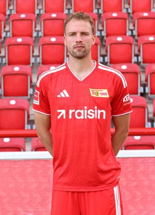Marvin Friedrich 1 FC Union Berlin FCU Soccer 1 BL Bundesliga Portrait Session 2026–2027 Season Headshot, Portrait, Introduction, Presentation, Press Event, GER 09 15 2026