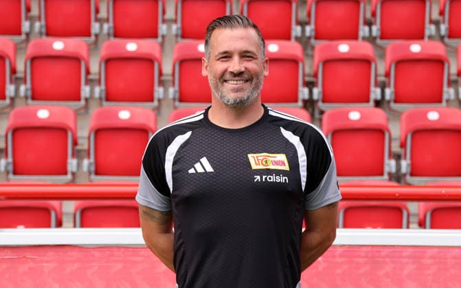 Assistant Coach Michel Renggli, 1. FC Union Berlin, FCU Soccer, 1. Bundesliga, Portrait Session, 2026–2027 Season, Headshot, Portrait, Introduction, Presentation, Press Event, GER 09 15 2026