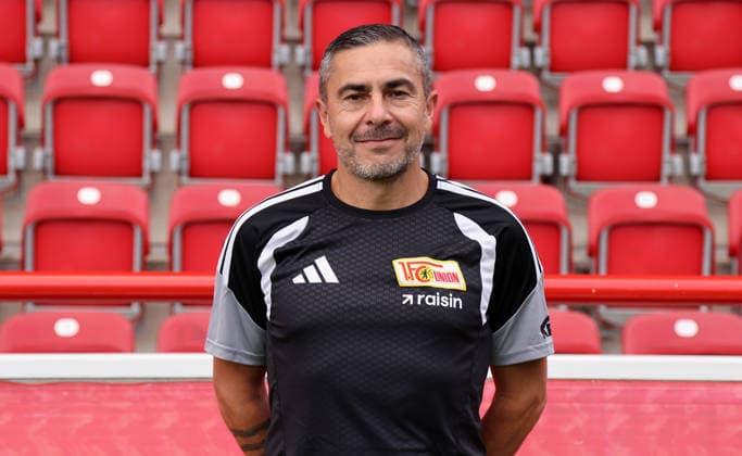 Assistant Coach Sascha Stauch, 1. FC Union Berlin, FCU Soccer, 1. Bundesliga, Portrait Session, 2026–2027 Season, Headshot, Portrait, Introduction, Presentation, Press Event, GER 09 15 2026