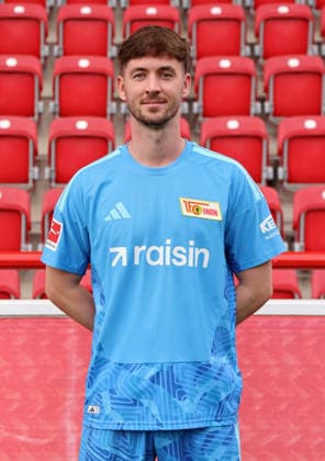 Goalkeeper Carl Klaus 1 FC Union Berlin FCU Soccer 1st Division Bundesliga Portrait Session 2026–2027 Season Headshot, Portrait, Introduction, Presentation, Press Event, GER 09 15 2026