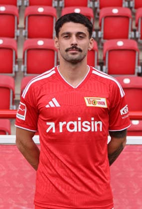 Kastriot Imeri 1 FC Union Berlin FCU Soccer 1 BL Bundesliga Photo Shoot Season 2026–2027 Headshot, Portrait, Introduction, Presentation, Press Event, GER 09 15 2026