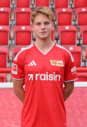 Andras Schäfer 1 FC Union Berlin FCU Soccer 1 BL Bundesliga Portrait Session Season 2026–2027 Headshot, Portrait, Introduction, Presentation, Press Event, GER 09 15 2026