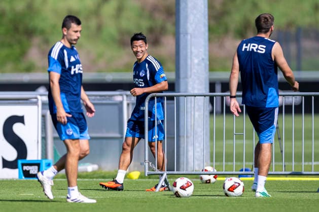 September 15, 2026, Soccer, FC Schalke 04 practice, Hee-chan Hwang, FC Schalke 04, Gelsenkirchen, FC Schalke 04 training facility, North Rhine-Westphalia, Germany, xRHR, PHOTO YYx Copyright: RHR-FOTOx RHR-FOTO YY