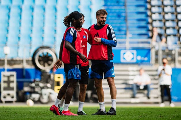 Hamburger SV Training, September 15, 2026: Mario Vuskovic (Hamburger SV, 44) is back in training, along with Daniel Heuer Fernandes (Hamburger SV, 1), Terem Moffi (Hamburger SV, 9) Soccer, Training, Return Mario Vuskovic Hamburger SV training on September 15, 2026, at the Volksparkstadion, Hamburg DFL REGULATIONS PROHIBIT ANY USE OF PHOTOGRAPHS AS IMAGE SEQUENCES AND OR QUASI-VIDEO Copyright: xBEAUTIFULxSPORTS Tonhäuserx