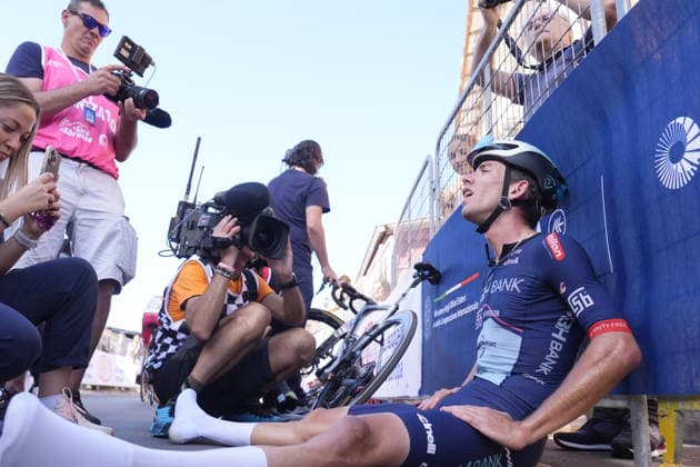 Italy s Alessandro Fancellu of MBH Bank CSB Telecom Fort winner of the stage during during the Giro d™Abruzzo, stage 1 from Cupello to Casalincontrada (155 km) - Abruzzo, Italy - Tuesday, September 15, 2026. - cycling.  Copyright: xFabioxFerrari LaPressex