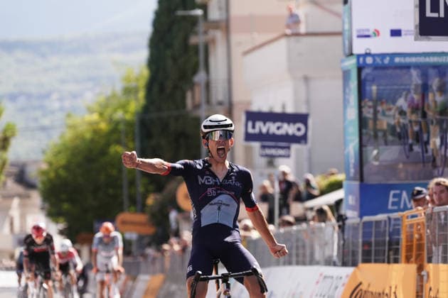 FANCELLU Alessandro stage winner during the Giro d™Abruzzo, stage 1 from Cupello to Casalincontrada (155 km) - Abruzzo, Italy - Tuesday, September 15, 2026. - cycling.  Copyright: xMassimoxPaolone LaPressex