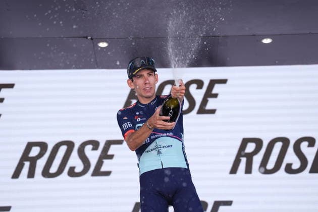 FANCELLU Alessandro MBH BANK CSB TELECOM FORT stage winner during the Giro d™Abruzzo, stage 1 from Cupello to Casalincontrada (155 km) - Abruzzo, Italy - Tuesday, September 15, 2026. - cycling.  Copyright: xMassimoxPaolone LaPressex